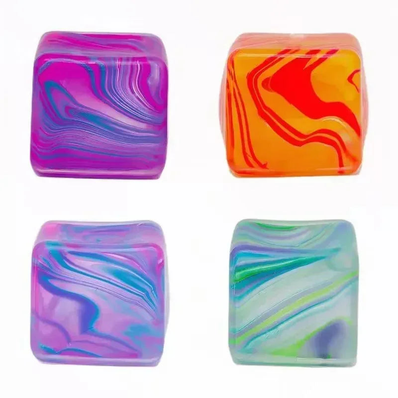 Creative popsicle shape decompression toy color gradual change extrusion decompression slow rebound practical mini toy