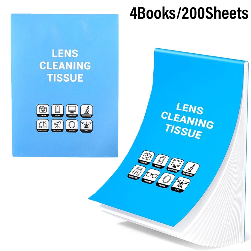 100-500pcs Universal Lens Cleaning Tissue Soft Wipes Booklet For Phones Tablet Laptop Screen Camera Lens Cleaning Paper