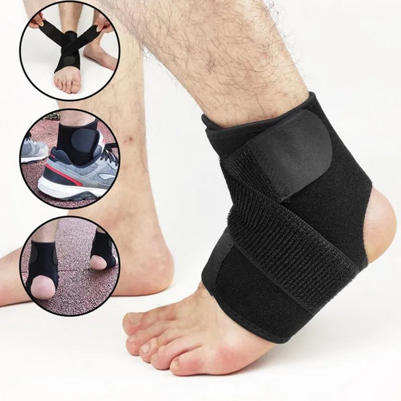 1Pcs Fitness Sports Ankle Brace Gym Elastic Ankle Support Gear Foot Weights Wraps Protector Legs Power Weightlifting 20*26cm