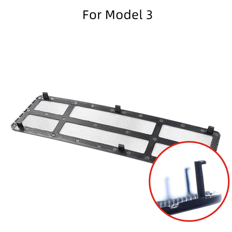 Insect-proof Net For Tesla Model Y/3/3+ Front Trunk Air-conditioning Cover Intake Grille Clean Air Inlet Protective Accessories