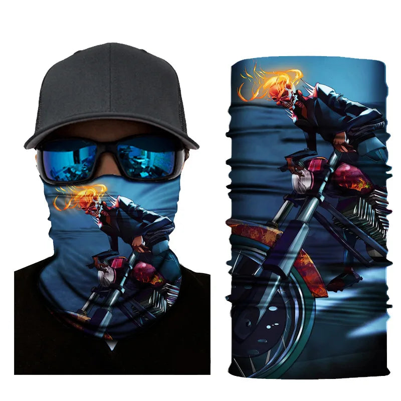 UV Protection Face Mask Neck Gaiter Windproof Scarf Sunscreen Breathable Bandana Balaclava for Sport Outdoor Running Motorcycle
