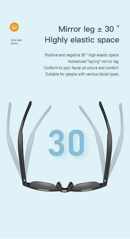 New Smart Bluetooth V5.3 Sunglasses Glasses Call Outdoor Sports Headphones HIFI Black Technology Anti-touch UV For Men And Women