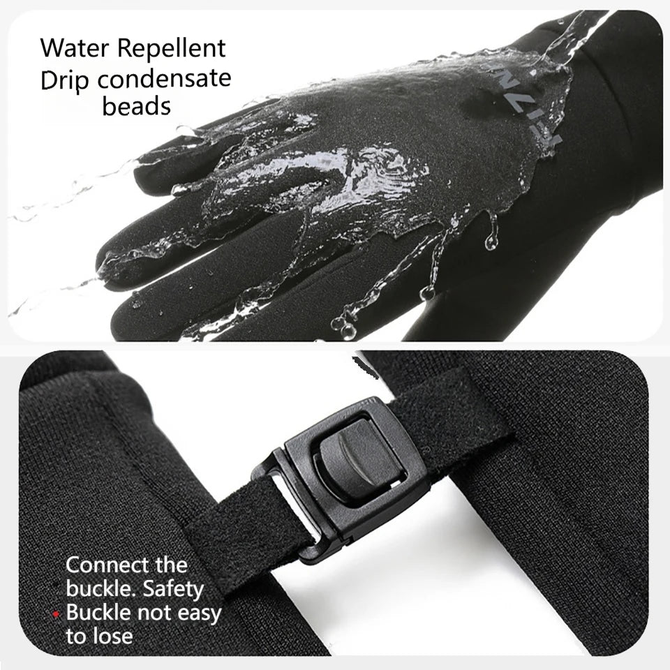 GTUBIKE Autumn Winter Outdoor Cycling Gloves Gym Fitness Sports Running Warm Touch Screen Nonslip Gloves Motorcycle Gloves