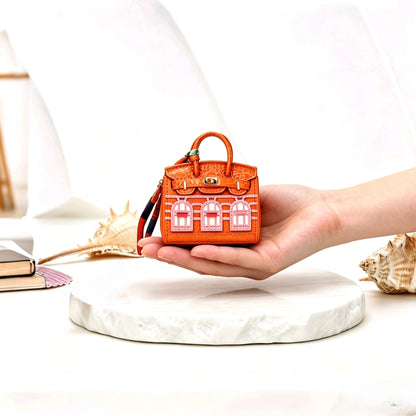 Mini Hanging Small Home Light Luxury New Fashion Decoration Envelope Headphone Leather Purse Leather Pendant Mini Keychain