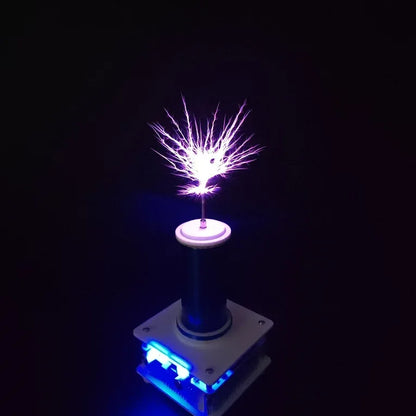Wishcolor YSKJ-36 Blue/Golden Double Class E Tesla Coil with 10cm Thin Arc Support Music Bluetooth Playback