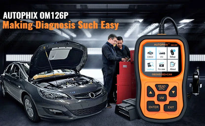 Autophix OM126P OBD2 Scanner Code Reader EOBD JOBD Universal OBD2 Car Engine Analyzer Automotive Scanner Scan Tools Free Update