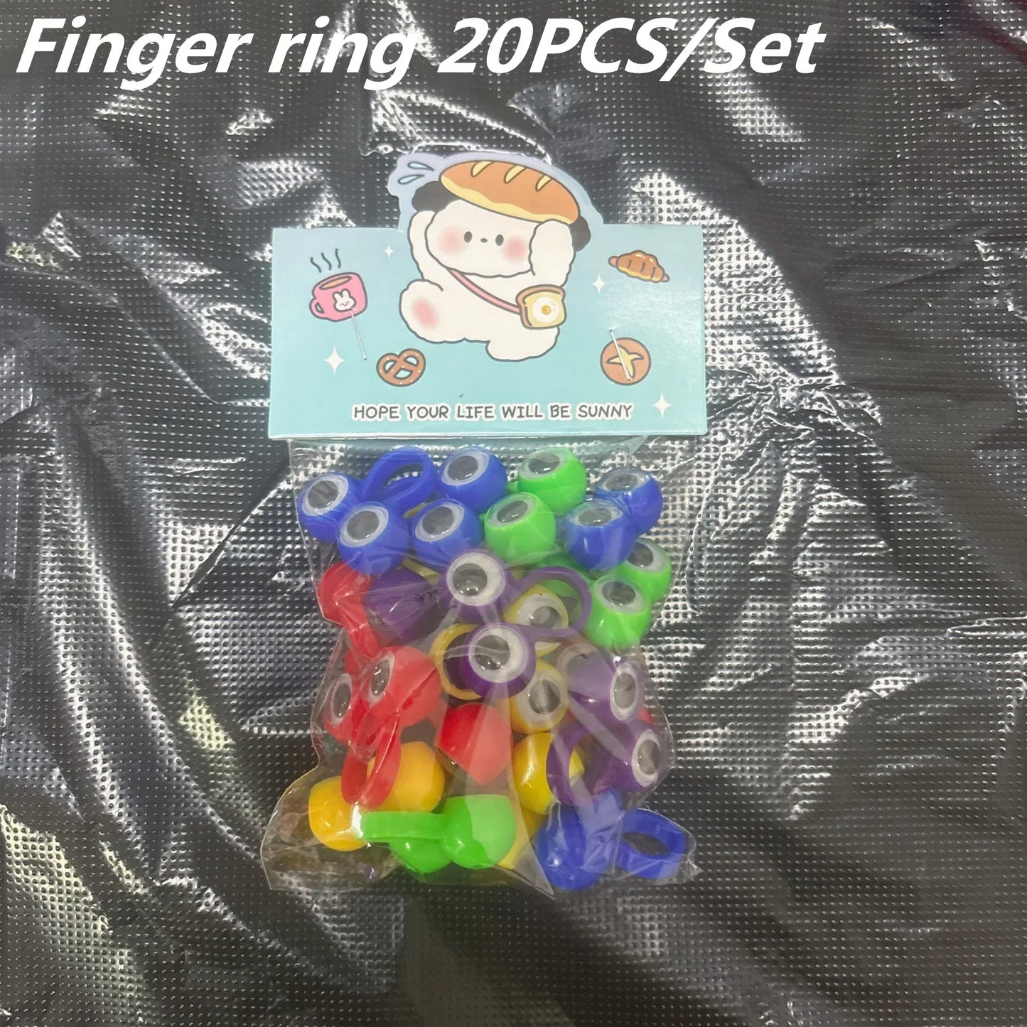 5/10/20Pcs Active Eye Ring Children Parent-child Props Cool Practical Jokes Finger Toys personality Event Giveaway Gags Gifts