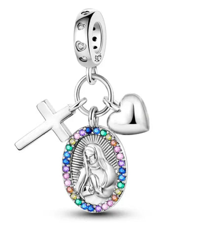 2025 Hot Sale Pink zircon aircraft passport cross Charm Beads Fit 925 Sterling Silver Original women Bracelet DIY Jewelry Gift
