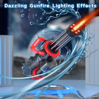 Large Backpack 3L Electric Water Gun Gatling Cool Lighting Toys,2024 New Summer Outdoor Shooting Super Water Gun Toy Gifts