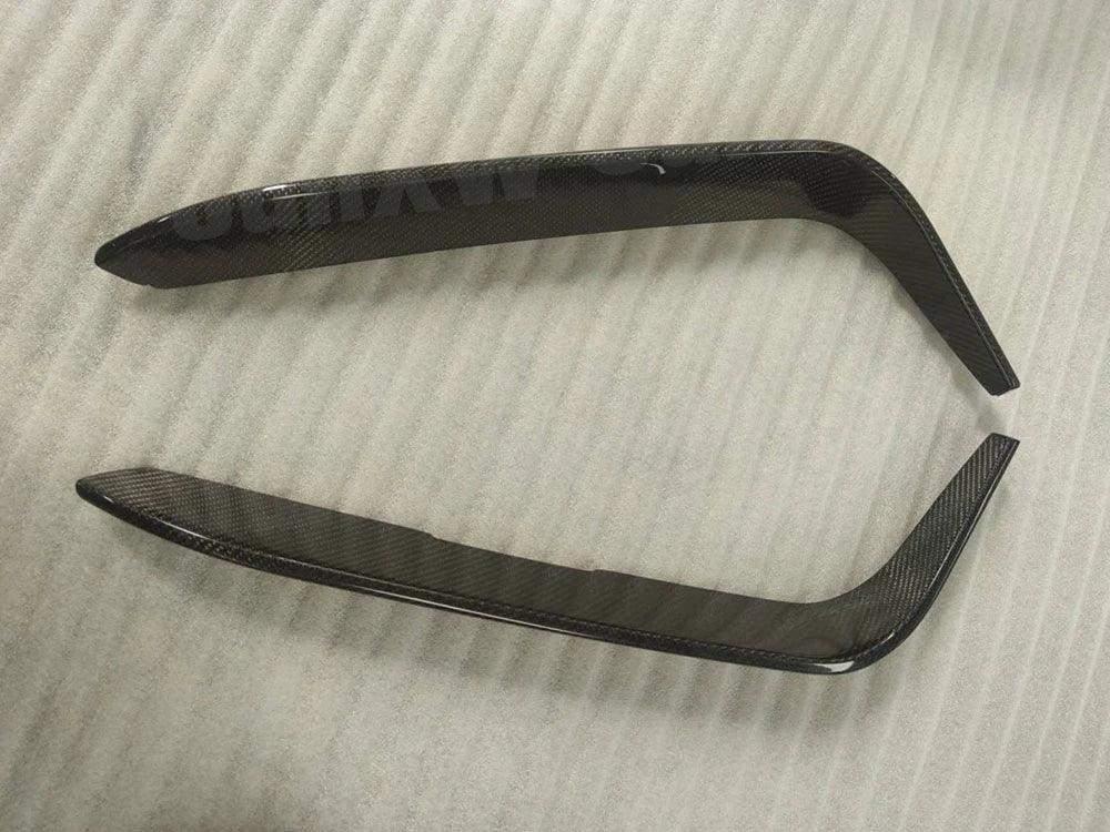 Carbon Fiber FRP Fog Lamp Bumper Fins Trims Decoration for Alfa Romeo Giulia 2016 2017 2018 2019 Sport Standard Car Accessories