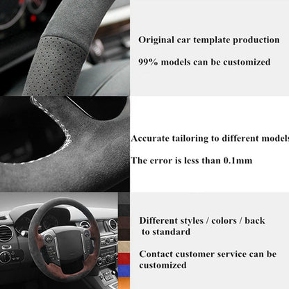 Hand Sewing Soft Suede Car Steering Wheel Cover For Seat Ibiza(6J)(FR/CUPRA) 2015 Mii FR Leather Original Steering Wheel Braid by PDG ibma
