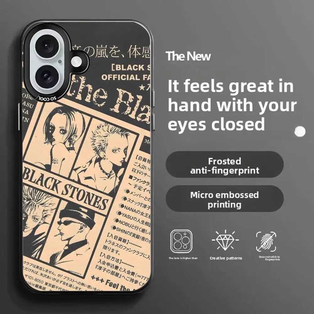 Anime Nana Osaki Phone Case Color-changing Transparent IPhone 11-16 Anti-fall TPU Case, Slim Fit.