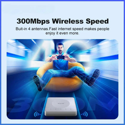 4G LTE Router WiFi 6 SIM Card Modem Support 32 Device Connections Mobile Wireless Router Typc-C Interface for Asia Africa Europe