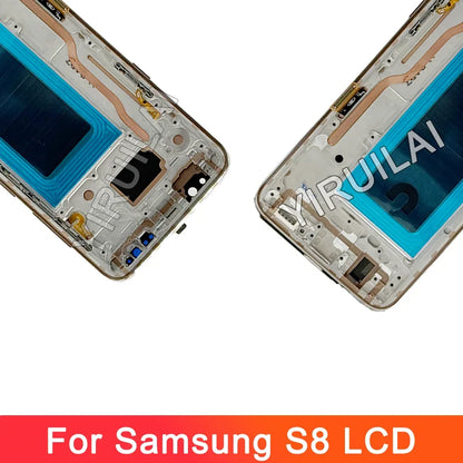 TFT Screen For Samsung Galaxy S8 LCD With Frame G950F G950U Touch Screen Repairment Parts Assembly Display Without Fingerprints