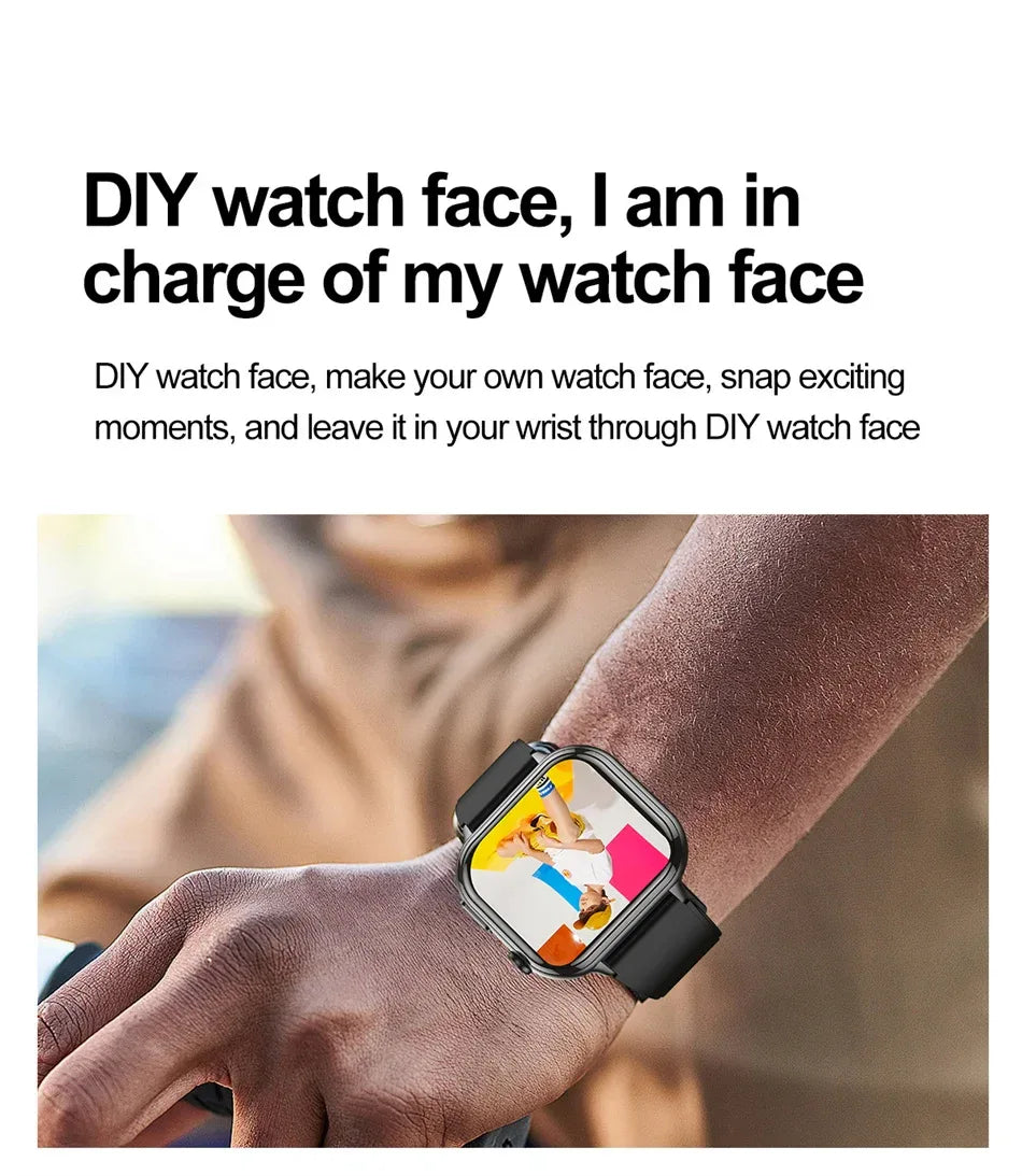 2025New Medical Grade ECG+PPG Smart Watch BMI Body Fat Uric Acid Painless Non-invasive Blood Sugar Monitoring Calling Smartwatch