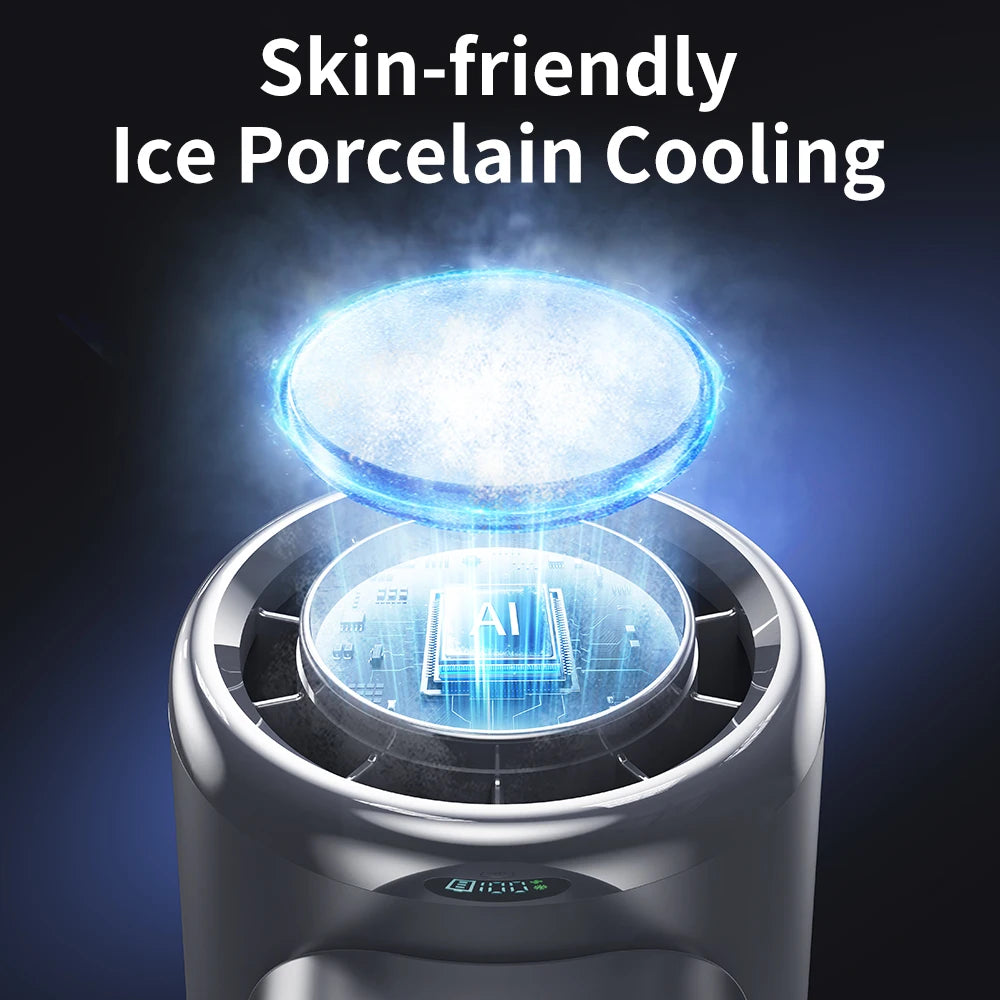 5200mAh Large Capacity Handheld Fan High Speed Refrigeration Handheld Fan 100 Speed  USB Charging Portable Fan