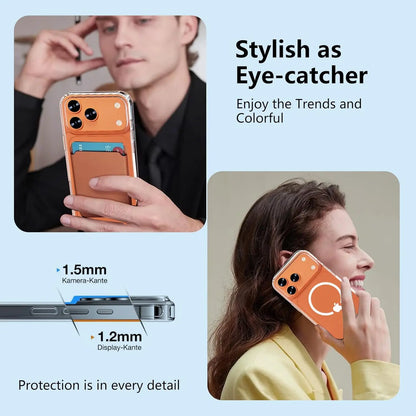 Transparent Magnetic for iPhone 17 Pro Max/17 Pro/17/17e/ Case with Privacy Screen Protector,[Non-Yellowing] Shockproof Clear