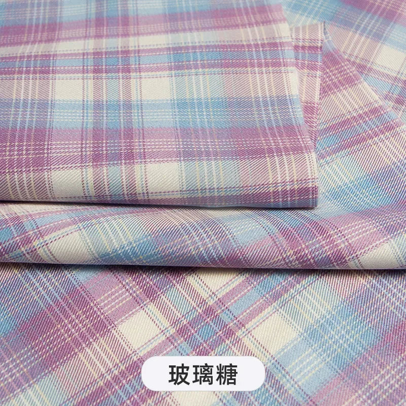 Plaid Fabric By The Meter for Japanese Jk Uniform Skirts Clothing Hair Band Clothes Pillowcases DIY Sewing Textile Anti Wrinkle