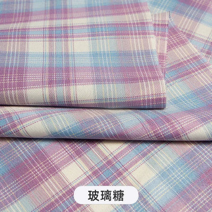 Plaid Fabric By The Meter for Japanese Jk Uniform Skirts Clothing Hair Band Clothes Pillowcases DIY Sewing Textile Anti Wrinkle
