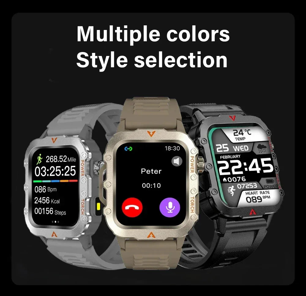 2025 Smartwatch New GPS Smart Watch Men 1.71 Inch HD Display Screen GPS & Make/Receive Phone Calls 340mAh Battery Smart Bracelet