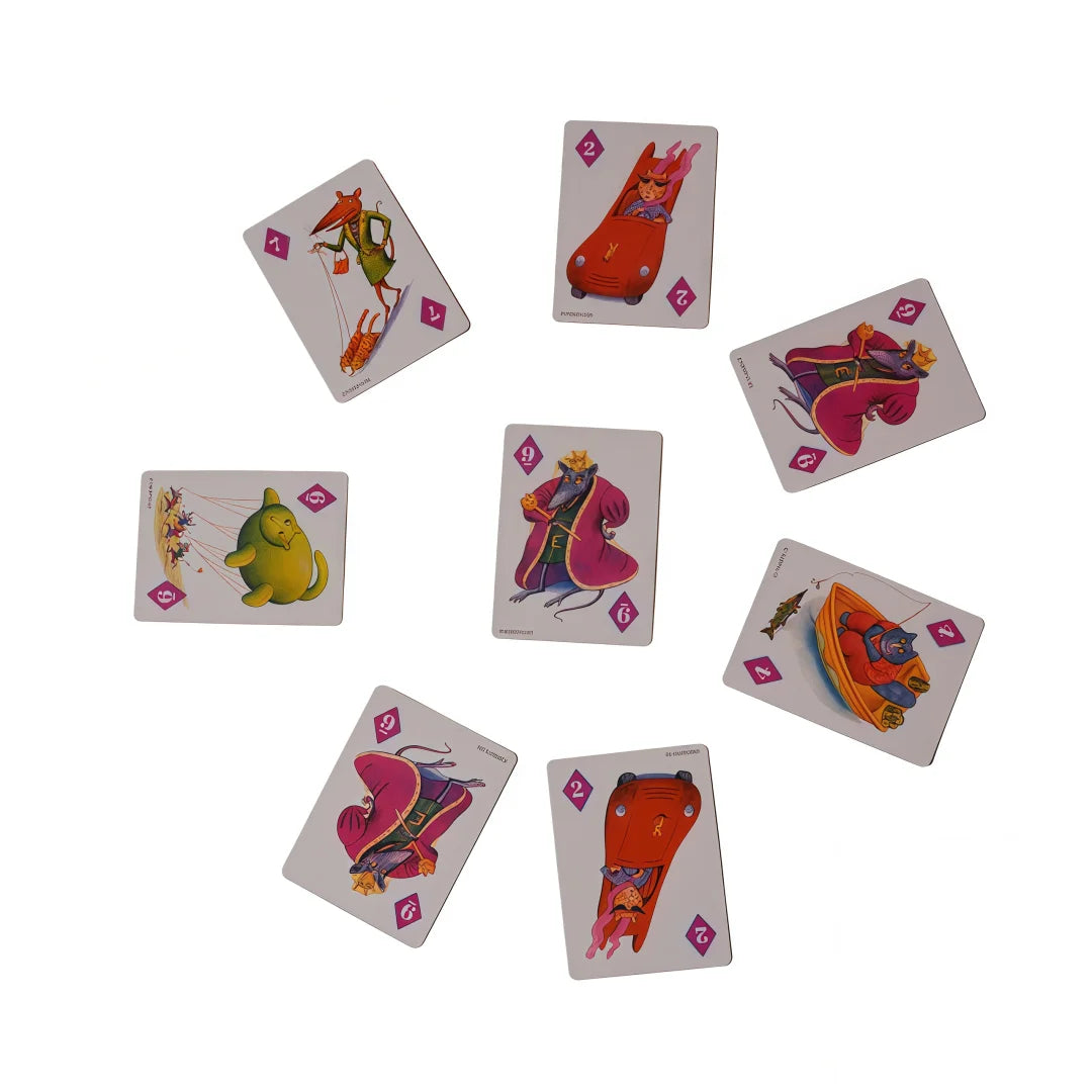 Rat-A-Tat Cat: a Playful Numbers Card Game (Cats, Rats & Fun!) Interesting Card Games, Board Games, Interactive Tabletop Games, with Instruction Manuals in English, French, and Spanish, Ideal Party Games, Suitable as Gifts, P