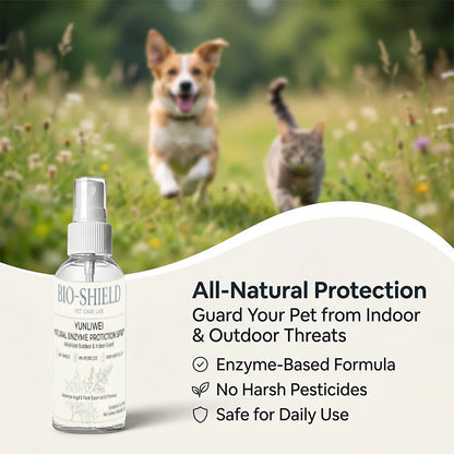 YULIWEI Natural Enzyme Pet Protection Spray Plant Essential Oil Insect Repellent Dog Cat Safety Indoor and Outdoor Protection