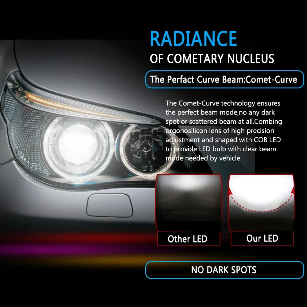 6PCS 240W LED Canbus 40000LM Car Headlight H11 9005 Led Bulb Turbo Lamp 6000K For Toyota RAV4 2005-2008 2009 2010 2011 2012 2013