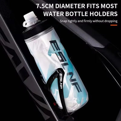Insulated Cold Cycling Water Bottle Portable 610ml MTB Bottle Ultralight Dustproof Sports Bottle