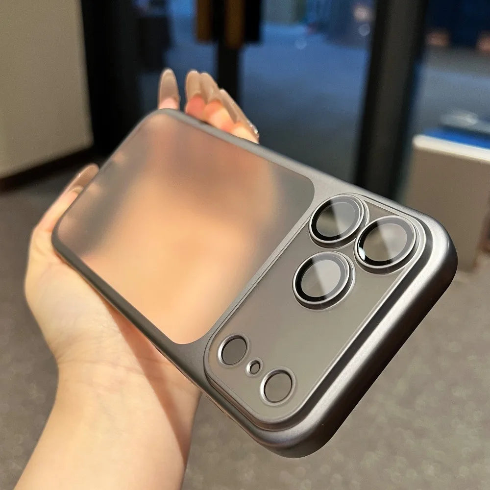 Official Cosmic Orange Plating Frosted Translucent Thin Phone Case For iPhone 17 Pro Max Air Series Bumper Cover for 17 Pro Case