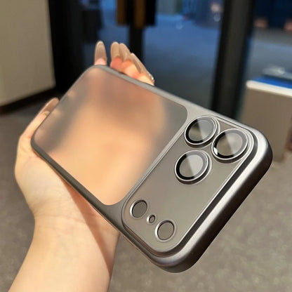Official Cosmic Orange Plating Frosted Translucent Thin Phone Case For iPhone 17 Pro Max Air Series Bumper Cover for 17 Pro Case