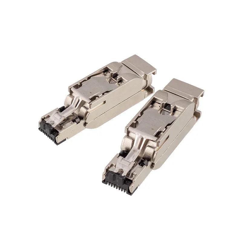 Straight RJ45 Data Fast connect Plug 4pin 8pin Industrial Metal Straight Ethernet RJ45 Connector CAT5E CAT6A Profinet RJ45 Plug