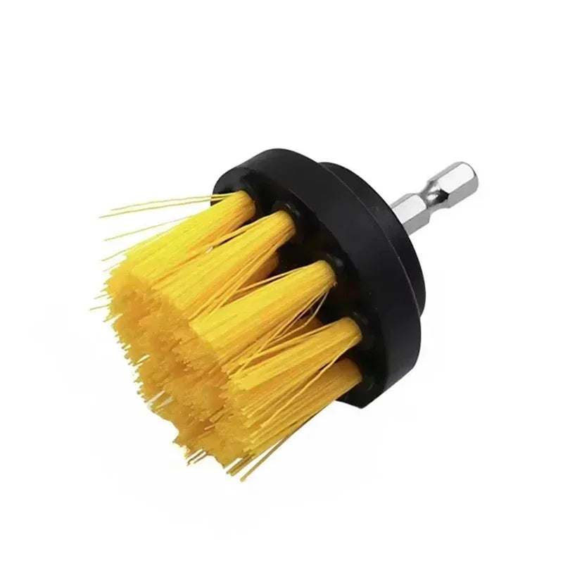 Electric Scrubber Brush Drill Brush Kit Power Drills Scrubber Brush & Rod  For Carpet Glass Car Tires Nylon Brushes 2/3.5/4''