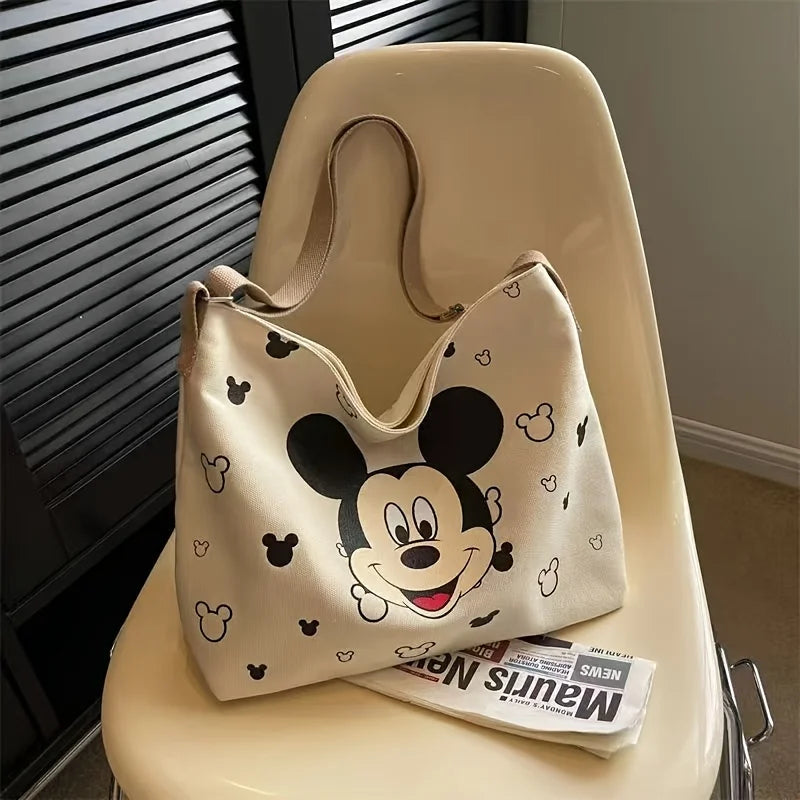 Cute Mickey Bag Ladies and Students with Tote Shoulder Handbag Large Capacity Academic Travel Beach Vacation Storage Gift Ideas