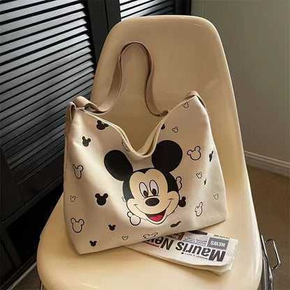 Cute Mickey Bag Ladies and Students with Tote Shoulder Handbag Large Capacity Academic Travel Beach Vacation Storage Gift Ideas