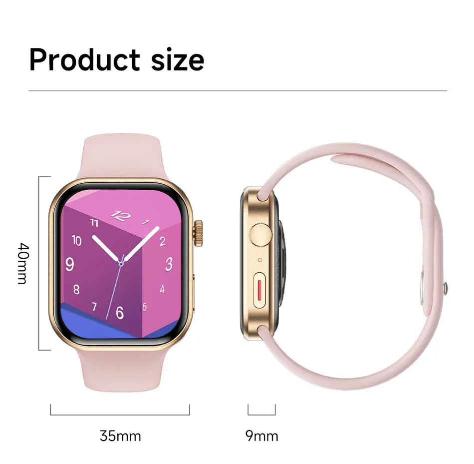 LIGE New Heart Rate Health Smartwatch Men Women 2.01" Bluetooth Call Music Smart Watches Ladies Sports Fitnesss Smart Watch Gift