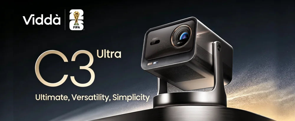 2026 C3 Ultra Native 1080P Projector 1000 CVIA Lumens 120Hz MT9669 Chip 4GB+64GB LCD Projector Eye-Care Auto Focus Keystone