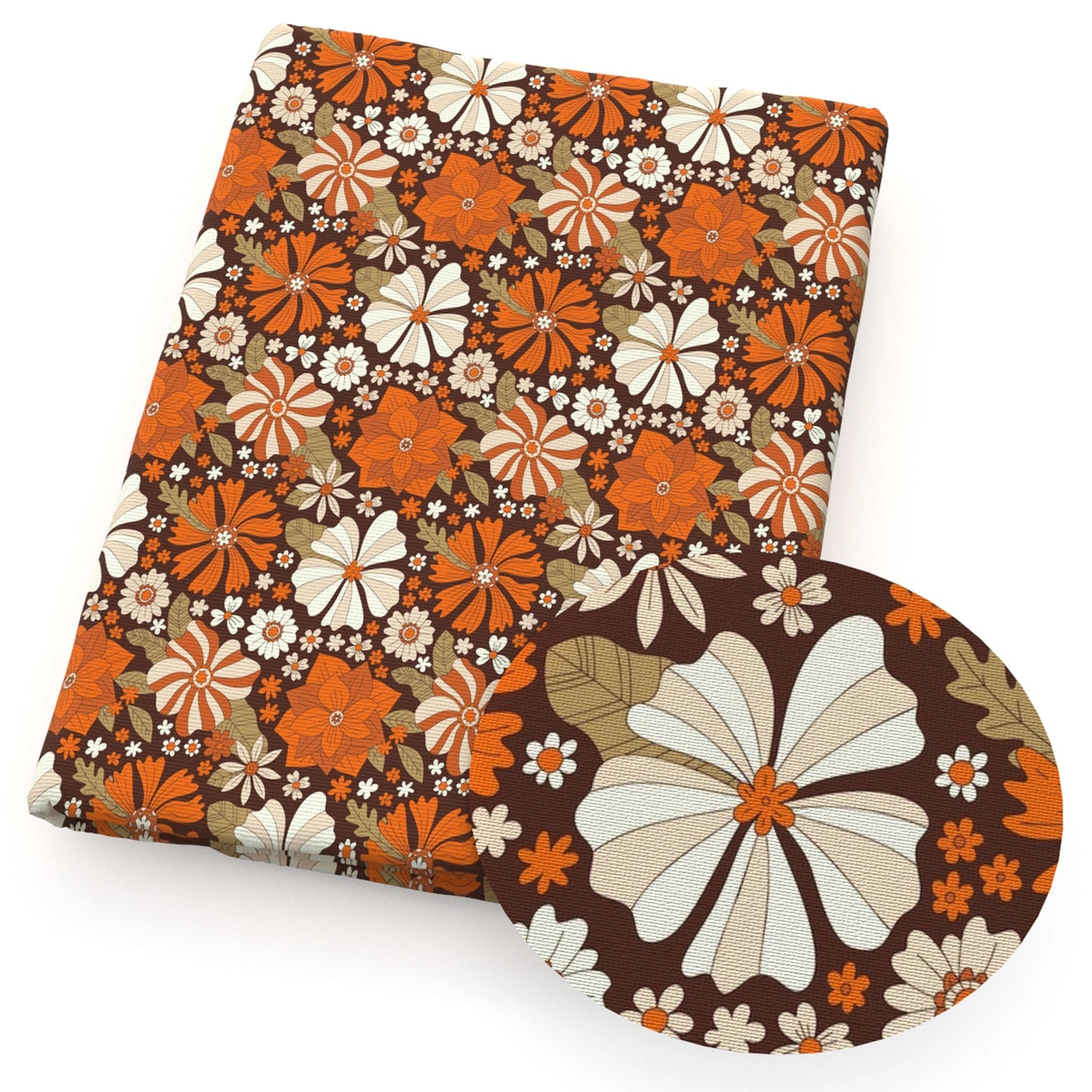 50*145cm Pumpkin Fall Autumn PolyesterCotton Fabrics By half Meter Flowers Maple Leaf Sewing Cloth Dress DIY Crafts Home Textile