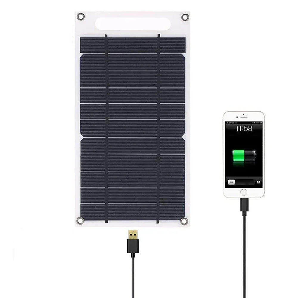 5V 10W Solar Panel USB Outdoor Hike Camping Portable Cells Battery Solar Charger Charging Plate for Mobile Phone Power Bank