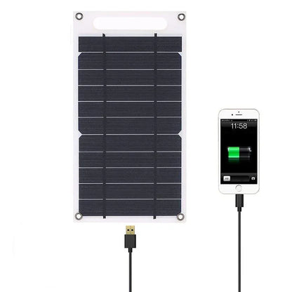 5V 10W Solar Panel USB Outdoor Hike Camping Portable Cells Battery Solar Charger Charging Plate for Mobile Phone Power Bank