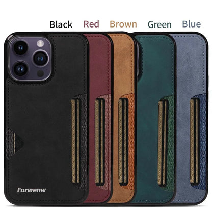 Retro Card Holder Phone Case for iPhone 17 16 15 14 13 12 11 Pro Max 16E Mini XS XR SE 7 8 Plus Busines Wallet PU Leather Cover