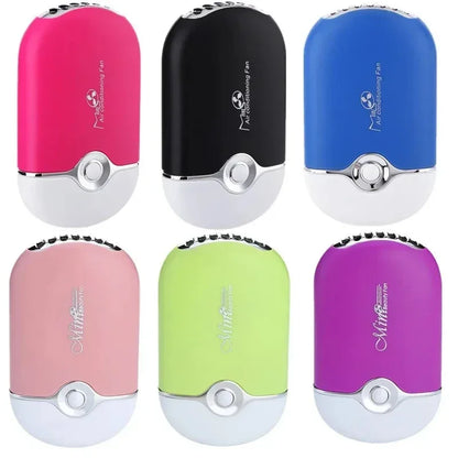 New USB Mini Fan Air Conditioning Blower USB Charging Fan Eyelash Hair Dryer Portable Nail Polish Quick Dry Pocket Cooling Fan
