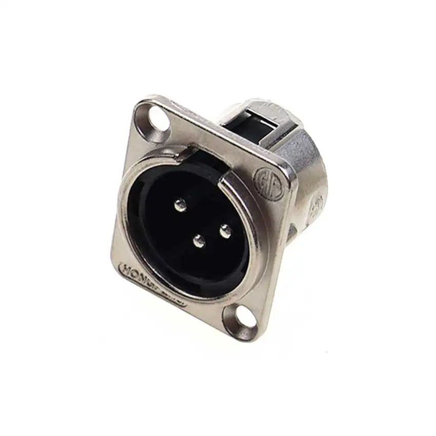 JCD XLR 3pin Male Female Panel Audio Microphone Mixer Plug Jack Connector YS145 YS146 Male Female 3 Core XLR Metal Socket