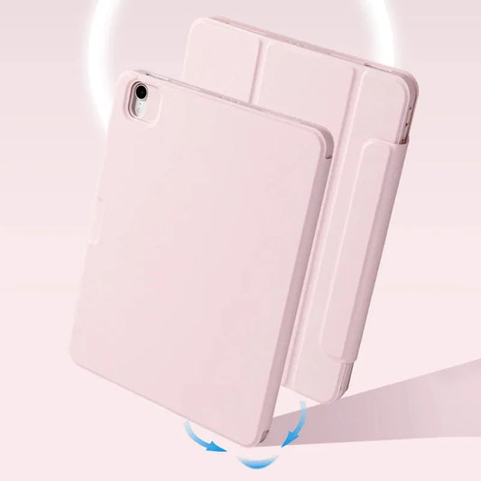 For 2024 iPad Pro11 Case M4 Pro 13" Air 6 4th 5th 12.9 Mini6 10.2 Pro 10.5 8th 9th 10th Magnetic Detachable Rotating Pencil Case