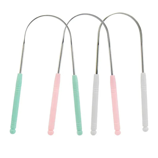 New Stainless Steel Tongue Scraper Oral Tongue Cleaner Brush Tongue Toothbrush Oral Hygiene High Quality Tounge Scraper