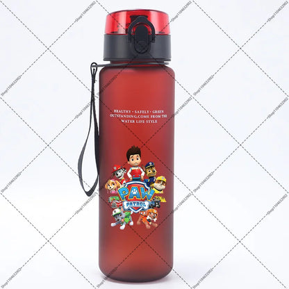 Paw Patrol 650ML Water Bottles Cartoon Anime Pattern Printed Sports Bottle Women Men Outdoor Fashion Cup Birthday Party Gifts