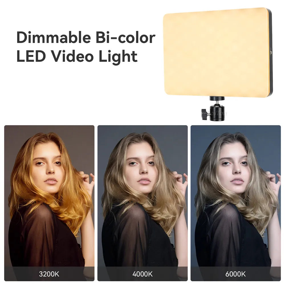 Video Led Light Photography Selfie Dimmable Video Fill Light for Photo Studio Live Stream Fill Lamp for Tiktok Youtube