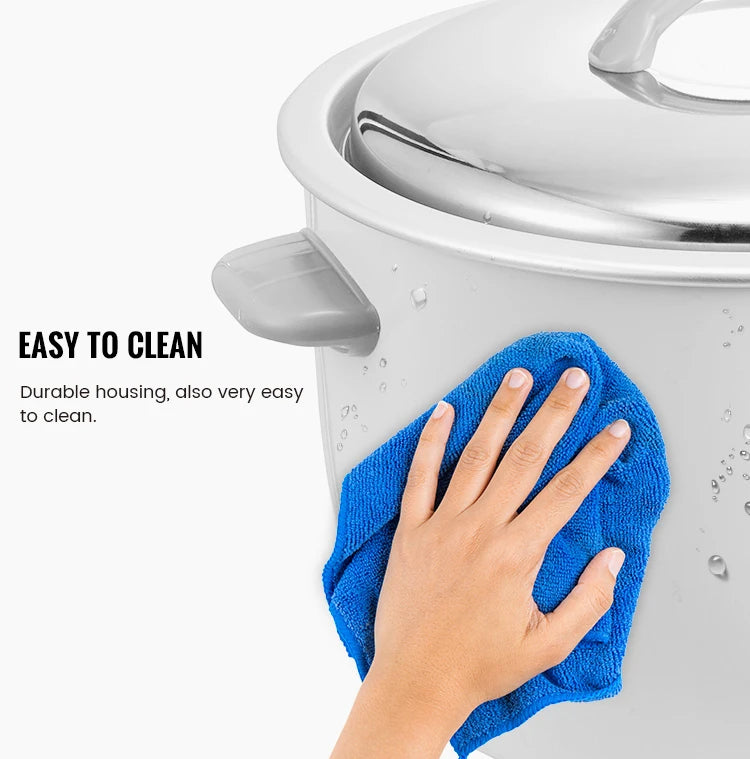10L Large 60-Cup Commercial Automatic Non-Stick Electric Drum Rice Cooker For Hotels Restaurants Kitchen