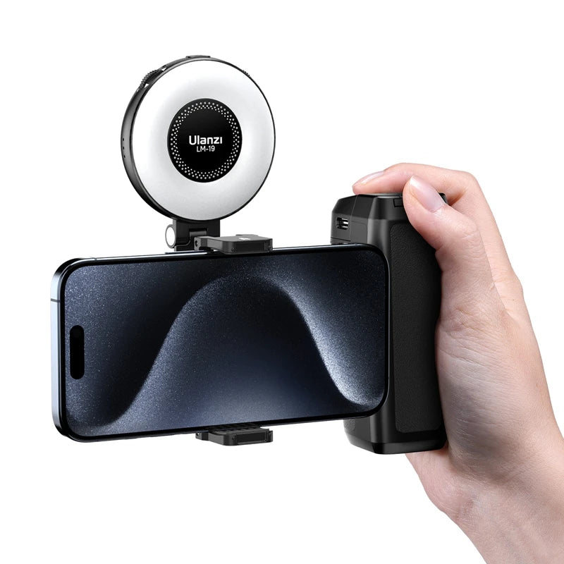 Ulanzi LM19 Bi-color MagSafe Light Phone Stand for iPhone 15 14 13 12 Mini Pro Pro Max for Vlog Live-streaming Photography