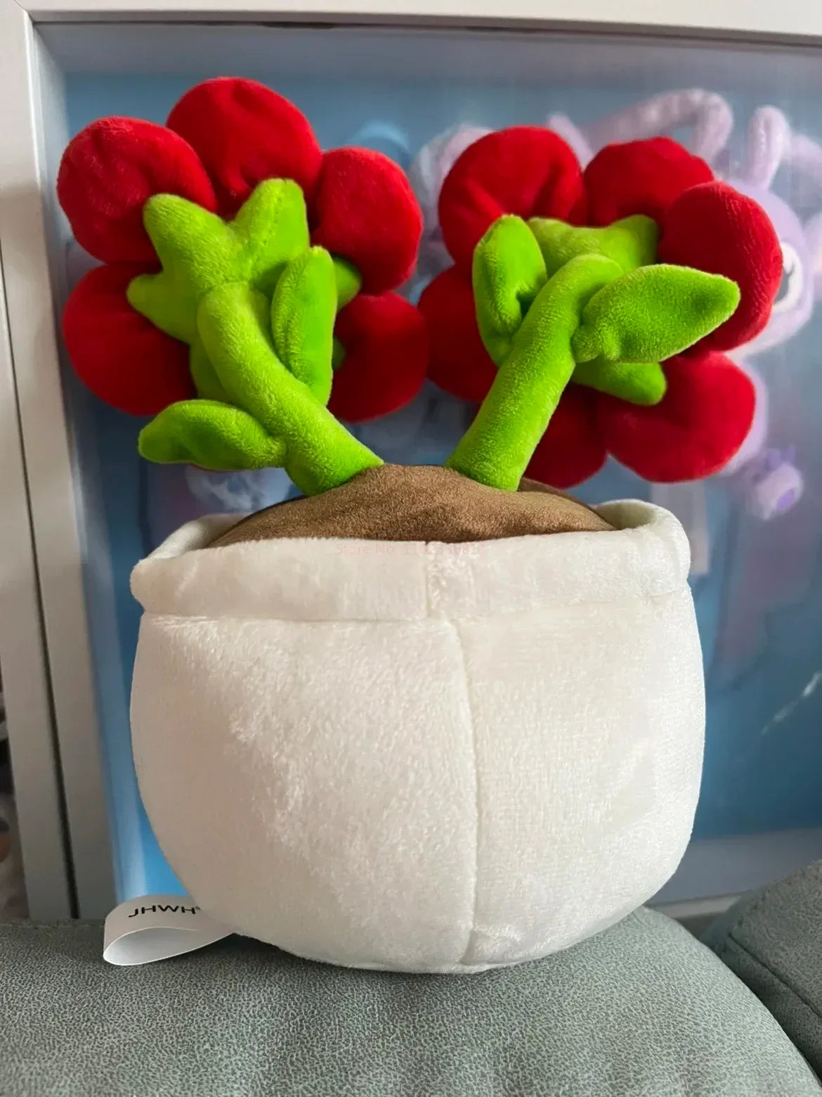 New Sanrio Kawaii HelloKitty Plushie Stuffed Potted Plant Orange Plush Doll KT Purple Flower Room Peluche Kid Christmas Gift
