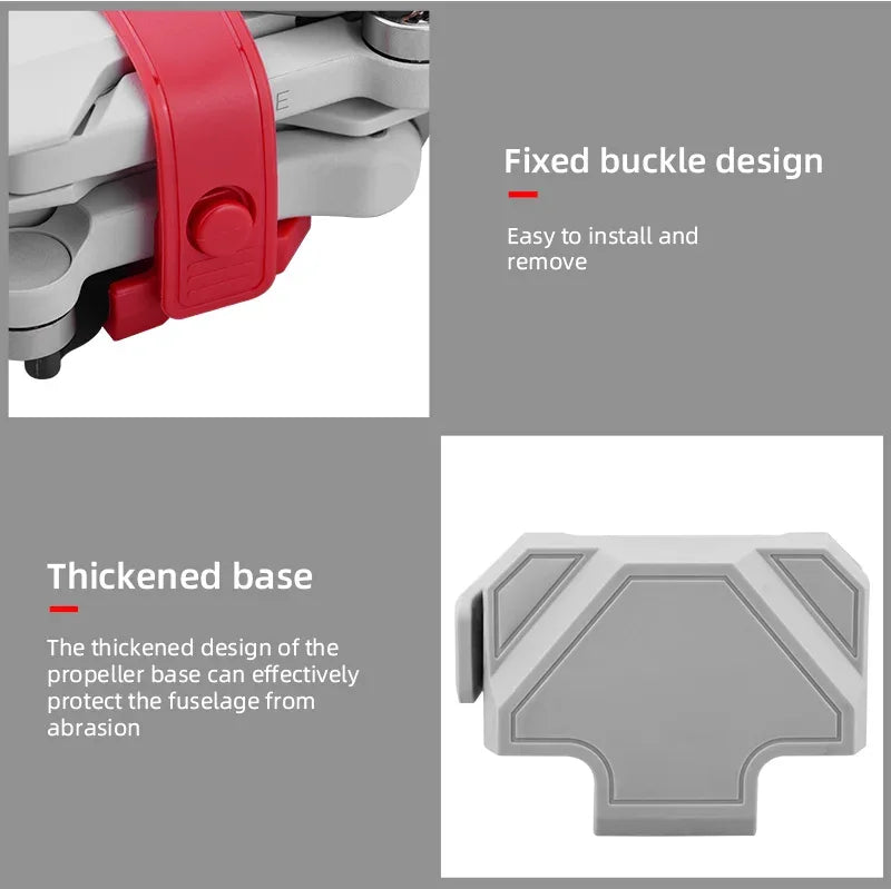 Drone Propeller Holder Protector Stabilizer for DJI Mavic Mini/Mini 2/Mini SE Accessories Gray Red